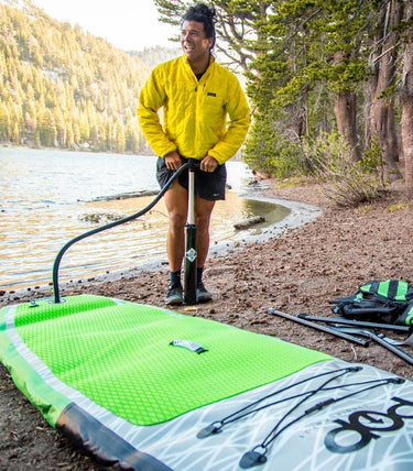 POP Board Co 11' Pop Up Stand Up Paddle Board - Green/Black - Good Wave Canada